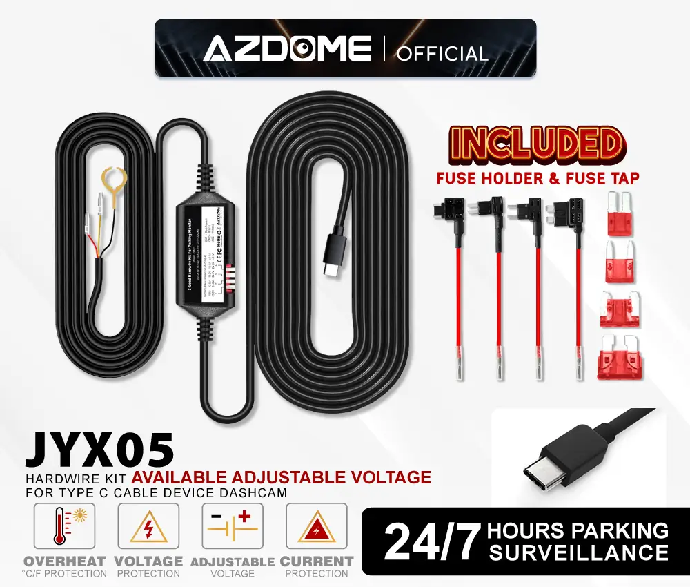Hardwiring Kit JYX05 for AZDOME M580 Dashcam